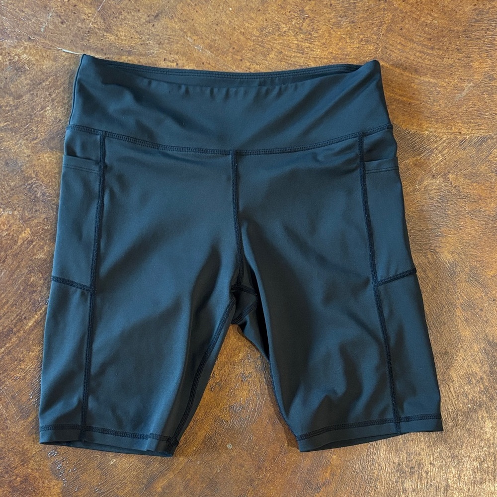 Women's Sleek Black Bike Shorts